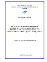 Tác động từ sự hỗ trợ của lãnh đạo đến hiệu quả làm việc nhóm thông qua niềm tin và chia sẻ tri thức trong các công ty quảng cáo tại thành phố hồ chí minh  