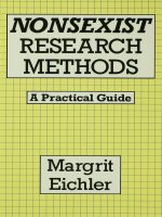 Nonsexist research methods a practical guide margrit eichler, routledge, 1991 scan 