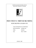 HỆ hỗ TRỢ PHÂN cụm ĐỘNG đất