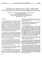 Hạn hán, hoang mạc hóa lãnh thổ Tây Nguyên với kịch bản biến đổi khí hậu