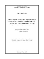 Thiết kế hệ thống điện mặt trời nối lưới