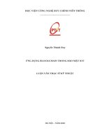 Ứng dụng BLOCKCHAIN trong bảo mật IoT (Luận văn thạc sĩ)