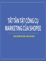 TẤT TẦN TẬT CÔNG CỤ MARKETING CỦA SHOPEE