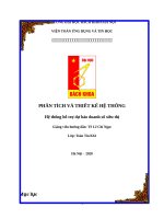 Hệ thống hỗ trợ dự báo doanh số siêu thị