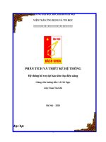 Hệ thống hỗ trợ dự báo tiêu thụ điện năng