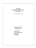 Môn quan hệ công chúng: Bài tập cá nhân PR