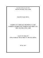 nghiên cứu thiết kế, mô phỏng và thử nghiệm cảm biến góc nghiêng hai chiều cấu trúc hai pha lỏng –khí 