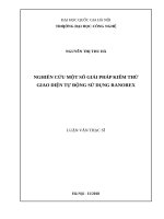 Nghiên cứu một số giải pháp kiểm thử giao diện tự động sử dụng ranorex 