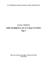 Giáo trình thí nghiêm vật lý đại cương