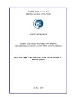 nghiên cứu thuật toán học máy áp dụng cho hệ thống giám sát và nhận dạng hành vi trên bò 