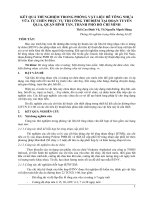 KẾT QUẢ THÍ NGHIỆM TRONG PHÒNG VẬT LIỆU BÊ TÔNG NHỰA VỮA TỰ CHÈN PHỤC VỤ THI CÔNG THÍ ĐIỂM TẠI ĐOẠN TUYẾN QL1A, QUẬN BÌNH TÂN, THÀNH PHỐ HỒ CHÍ MINH