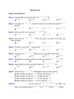 Bài tập có đáp án về cực trị hàm số hay, hữu ích