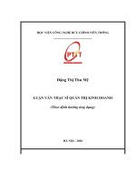Hoạt động đầu tư nguồn vốn tạm thời nhàn rỗi của bảo hiểm tiền gửi Việt nam (Luận văn thạc sĩ)