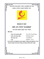 Đồ án tốt nghiệp: Xây dựng website bán hàng ứng dụng một số giải thuật khai phá dữ liệu (9.5đ tốt nghiệp)