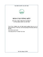 Nghiên cứu mô hình doanh nghiệp trong các cơ sở giáo dục đại học ở Việt Nam và đề xuất áp dụng cho Đại học Quốc gia Hà Nội