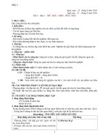 Giáo án hóa 8  soạn 5 hoạt động theo tập huấn mới nhất