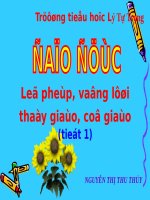 Lễ phép vâng lời thầy cô giáo 