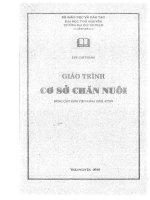 Giáo trình cơ sở chăn nuôi