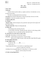 Giáo án sinh 8 soạn 5 hoạt động theo tập huấn mới nhất