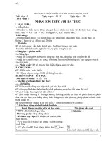 Giáo án Toán 8 phát triển năng lực theo tập huấn mới nhất của bộ giáo dục