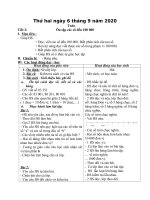 GIÁO ÁN LỚP 4 CHUẨN TUẨN 1 + 2 NĂM 2020