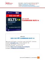 CAMBRIDGE IELTS 14 IELTS fighter   giải chi tiết