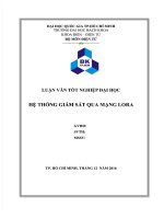 HỆ THỐNG GIÁM SÁT QUA MẠNG LORA - LUẬN VĂN ĐẠI HỌC BÁCH KHOA