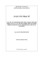 Các yếu tố ảnh hưởng đến thực trạng công bố thông tin của các doanh nghiệp niêm yết HOSE, nhóm ngành sản xuất, kinh doanh và đề xuất giải pháp 