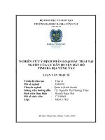 Nghiên cứu ý định phân loại rác thải tại nguồn của cư dân huyện đất đỏ tỉnh bà rịa   vũng tàu 