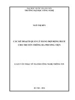 các kế hoạch quản lý hàng đợi động blue cho truyền thông đa phƣơng tiện 
