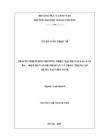 Trách nhiệm bồi thường thiệt hại do tài sản gây ra 