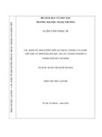 Các nhân tố ảnh hưởng đến sự trung thành của nhân viên trẻ có trình độ đại học tại các doanh nghiệp ở thành phố hồ chí minh 
