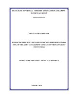Nâng cao hiệu quả xử lý nợ xấu của công ty quản lý tài sản đối với các tổ chức tín dụng việt nam  tt tien anh 