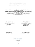 BÁO CÁO THUYẾT MINH NHIỆM VỤ LẬP QUY HOẠCH THÀNH PHỐ ĐÀ NẴNG THỜI KỲ 2021-2030, TẦM NHÌN ĐẾN NĂM 2050