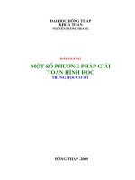 Phương pháp giải toán Hình học THCS