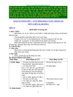 Giáo án Toán lớp 1_Vì sự Bình đẳng và DC trong GD_Tiết 11 đến 20 (Hương)