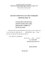 CHƯƠNG TRÌNH ĐÀO TẠO CHUẨN ĐHQGHN TRÌNH ĐỘ THẠC SĨ NGÀNH: ĐƠNG PHƯƠNG HỌC CHUYÊN NGÀNH: CHÂU Á HỌC ĐỊNH HƯỚNG