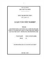GIẢI PHÁP NÂNG CAO NĂNG LỰC CẠNH TRANH CHO CÔNG TY CP DU DỊCH VÀ TIẾP THỊ GIAO THÔNG VẬN TẢI VIỆT NAM  VIETRAVEL CHI NHÁNH HÀ NỘI - LUẬN VĂN HỌC VIỆN TÀI CHÍNH