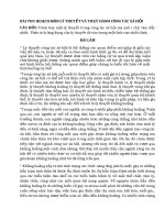 BÀI THU HOẠCH môn lý THUYẾT và THỰC HÀNH CÔNG tác xã hội