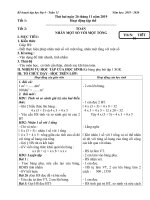 GIÁO AN LỚP 4 TUẦN 12 NĂM 2019  2020 CHUẨN KTKN.