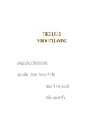 Tiểu luận: Video streaming