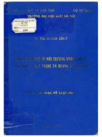 Pháp luật bảo vệ môi trường không khí ở việt nam   thực trạng và hướng hoàn thiện  