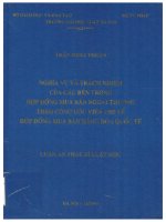 Nghĩa vụ và trách nhiệm của các bên trong hợp đồng mua bán ngoại thương theo công ước viên 1980 về hợp đồng mua bán hàng hoá quốc tế  