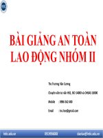 Bài giảng An Toàn Lao động (HSE) Nhóm 2