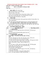 giáo án lớp 1 hoạt động trải nghiệm học kì 1 kết nối tri thức