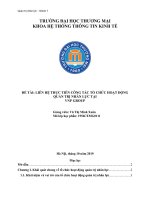 liên hệ thực tiễn công tác tổ chức hoạt động quản trị nhân lực tại vnp group 