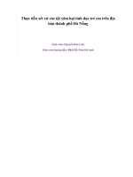 Thực tiễn xét xử các tội xâm hại tình dục trẻ em trên địa bàn thành phố đà nẵng 