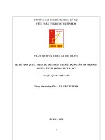 hệ hỗ trợ quyết định dự đoán giá trị bất động sản hỗ trợ nhà quản lý giải phóng mặt bằng 