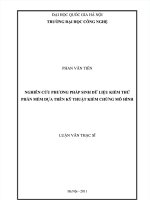 NGHIÊN CỨU PHƯƠNG PHÁP SINH DỮ LIỆU KIỂM THỬ PHẦN MỀM DỰA TRÊN KỸ THUẬT KIỂM CHỨNG MÔ HÌNH - LUẬN VĂN THẠC SĨ ĐẠI HỌC QUỐC GIA