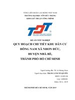 quy hoạch chi tiết khu dân cư đông nam xã nhơn đức, huyện nhà bè, thành phố hồ chí minh 